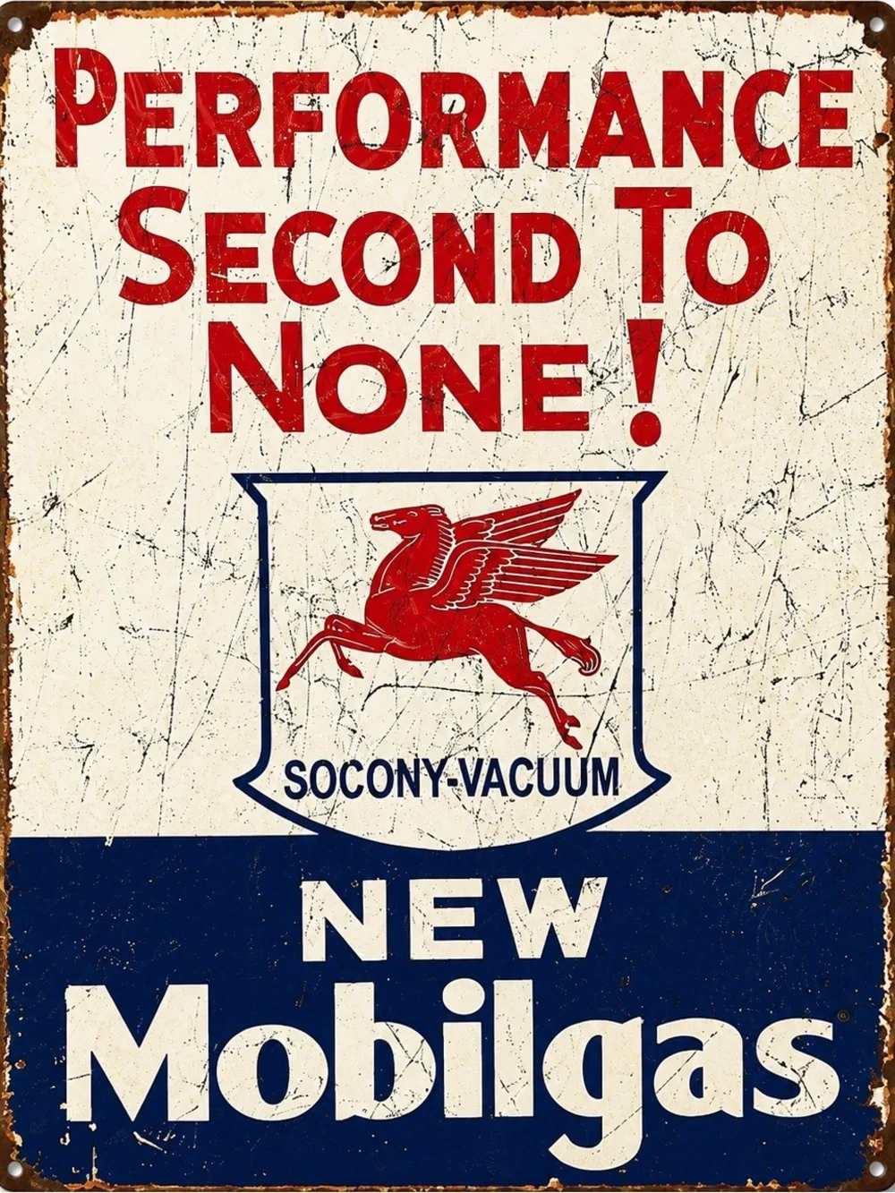 NEW Mobilgas Metal Sign